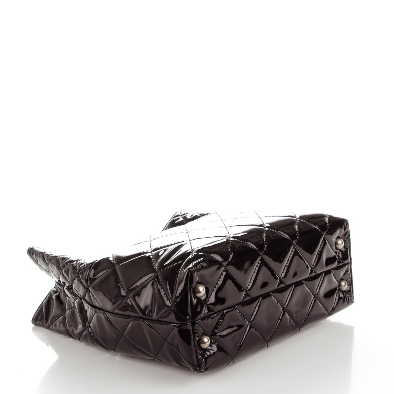 Chanel Patent Quilted Small Reissue 2.55 Tote Dark Burgundy 4 of 7