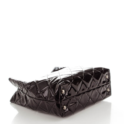 Chanel Patent Quilted Small Reissue 2.55 Tote Dark Burgundy 4 of 7