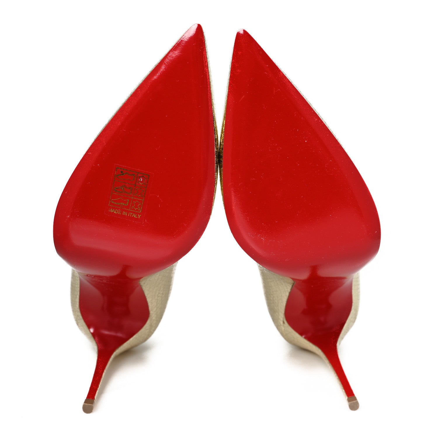 Christian Louboutin Specchio Star Kate 100 Pumps 39 Platine 6 of 9
