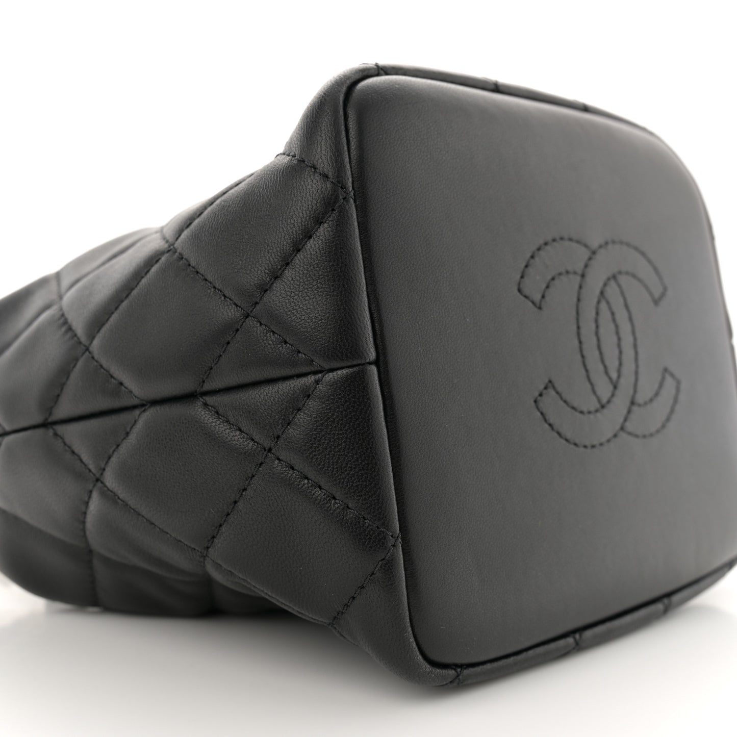 Lambskin Quilted Small Perfect Meeting Hobo Black