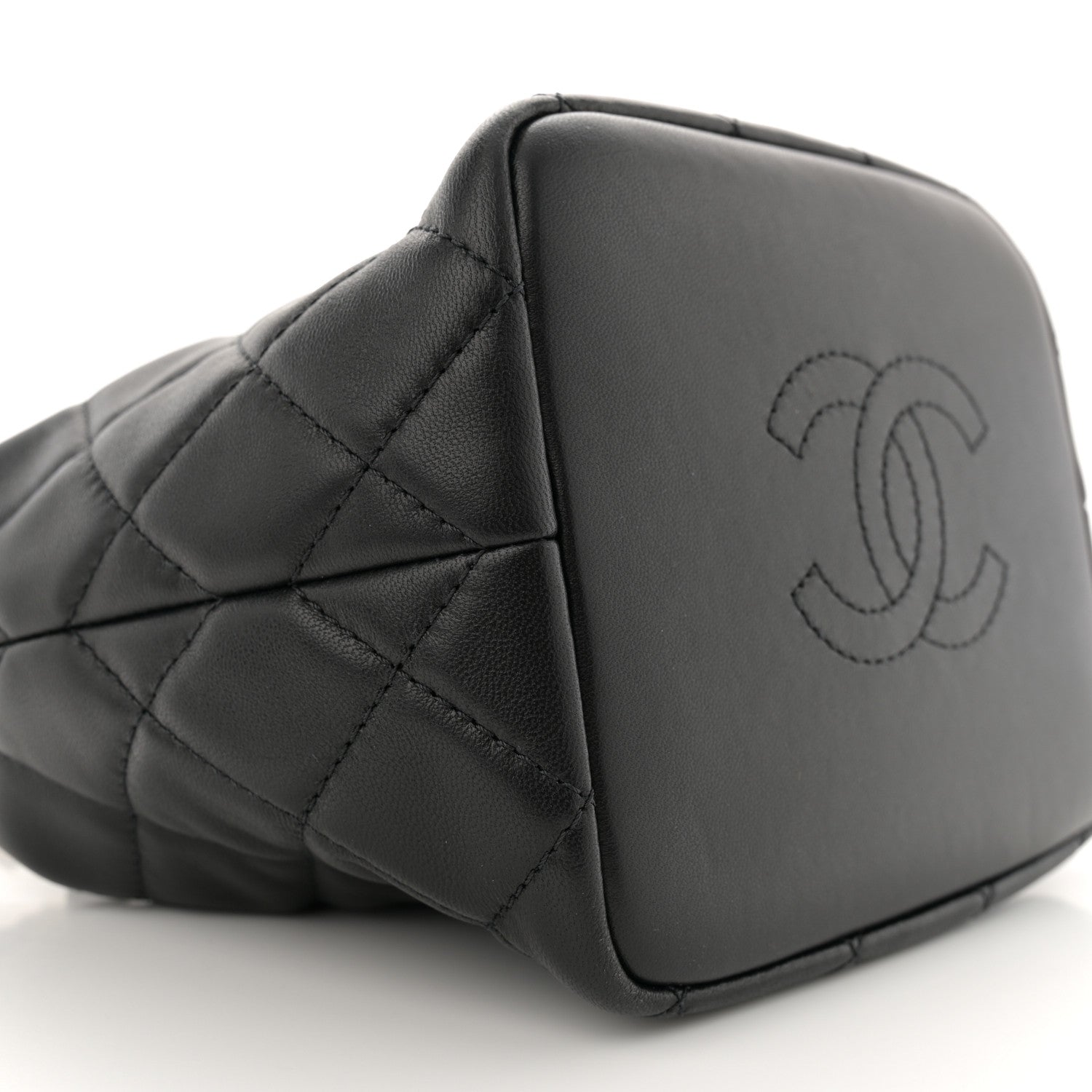 Chanel Lambskin Quilted Small Perfect Meeting Hobo Black 9 of 10