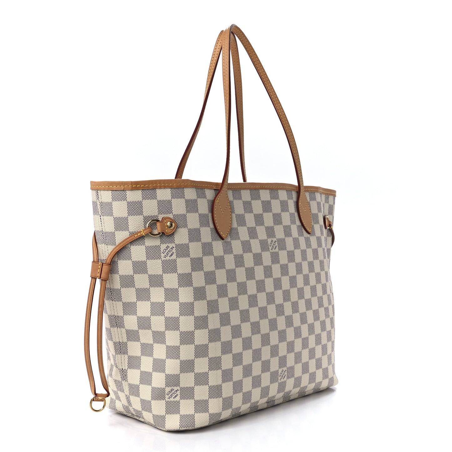 Damier Azur Neo Neverfull MM Rose Ballerine