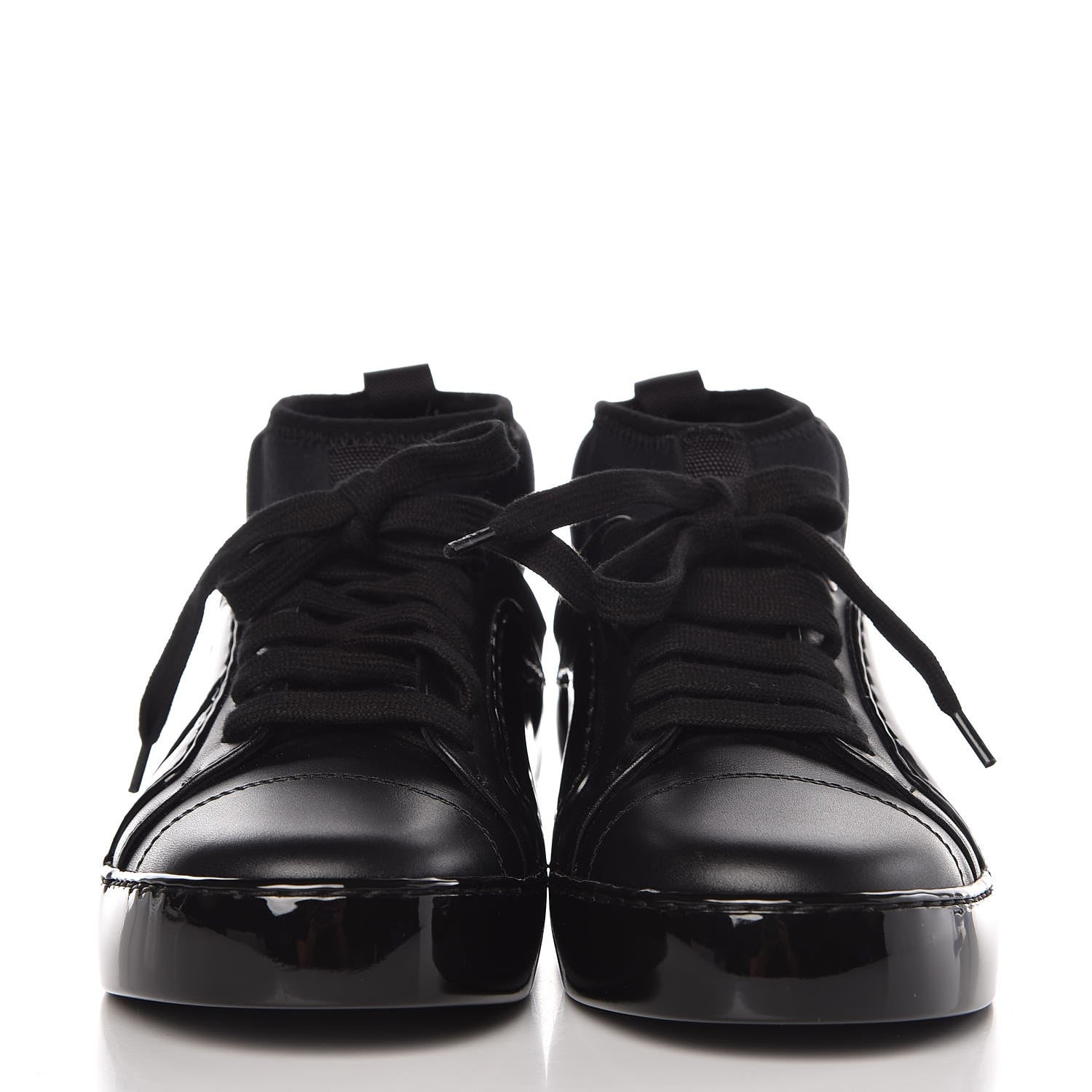 Chanel Patent Calfskin CC Short Boots 35.5 Black 2 of 9