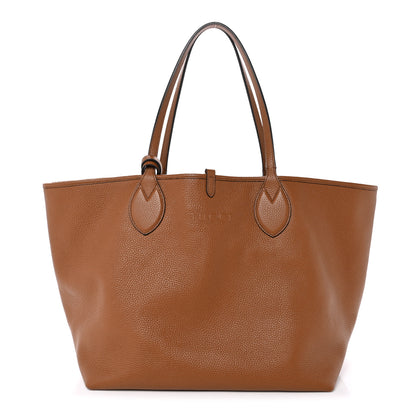 Gucci Grained Calfskin Monogram Large Totissima Reversible Tote Brown 1 of 11