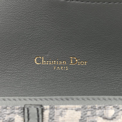 Christian Dior Oblique Saddle Chain Long Wallet Grey 7 of 11