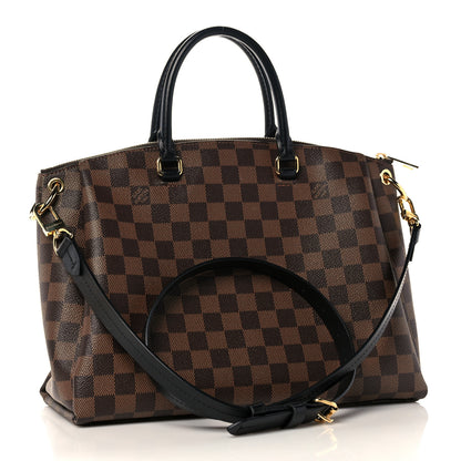Louis Vuitton Damier Ebene Odeon Tote MM Black 3 of 8