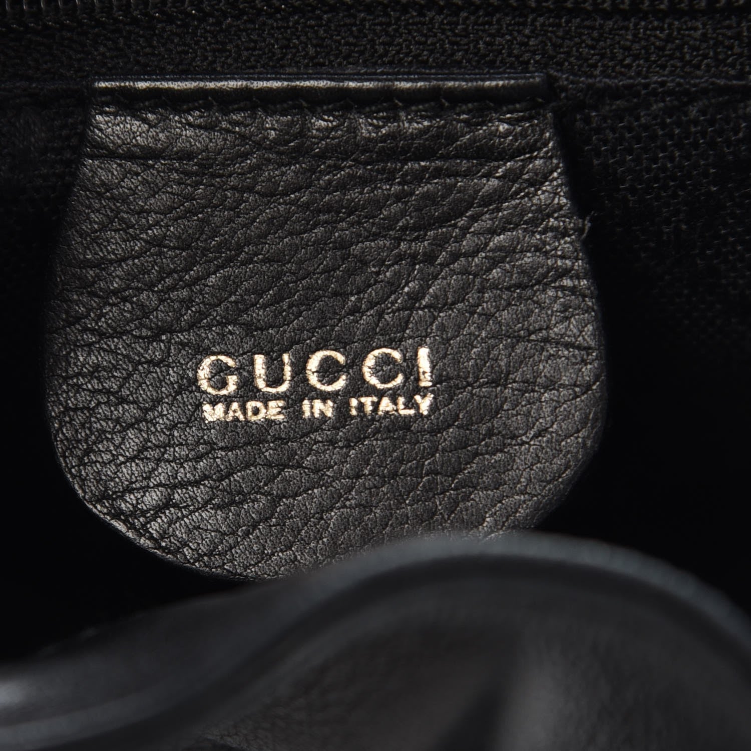 Gucci Calfskin Bamboo Backpack Black 6 of 10