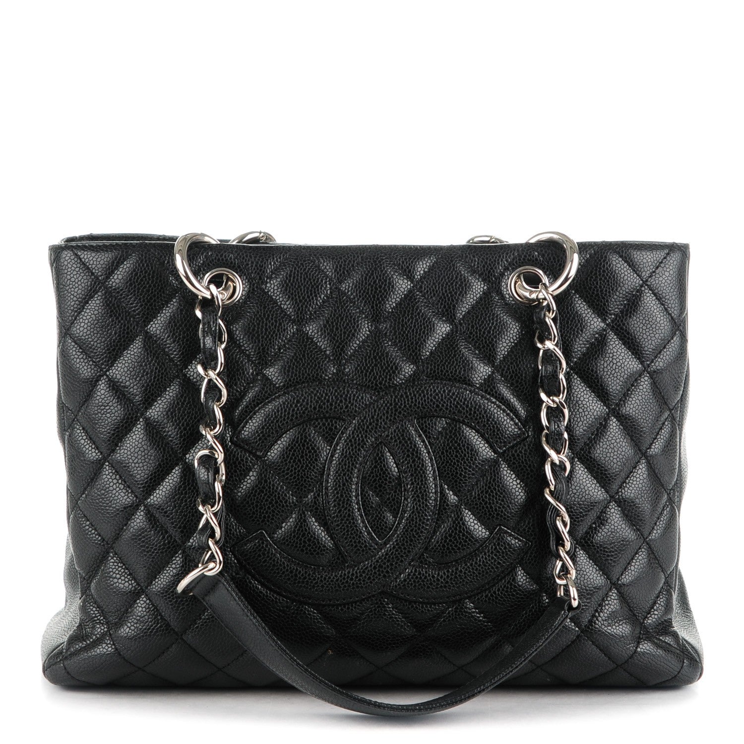 Chanel Caviar Quilted Grand Shopping Tote GST Black 1 of 7