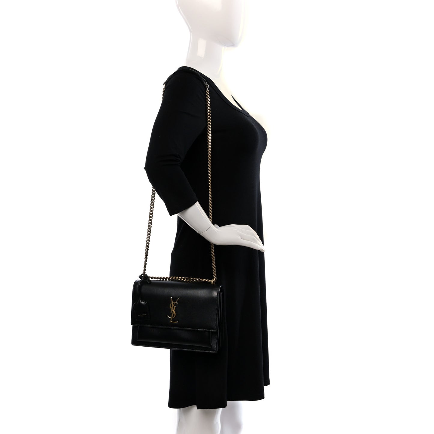 Calfskin Medium Monogram Sunset Black