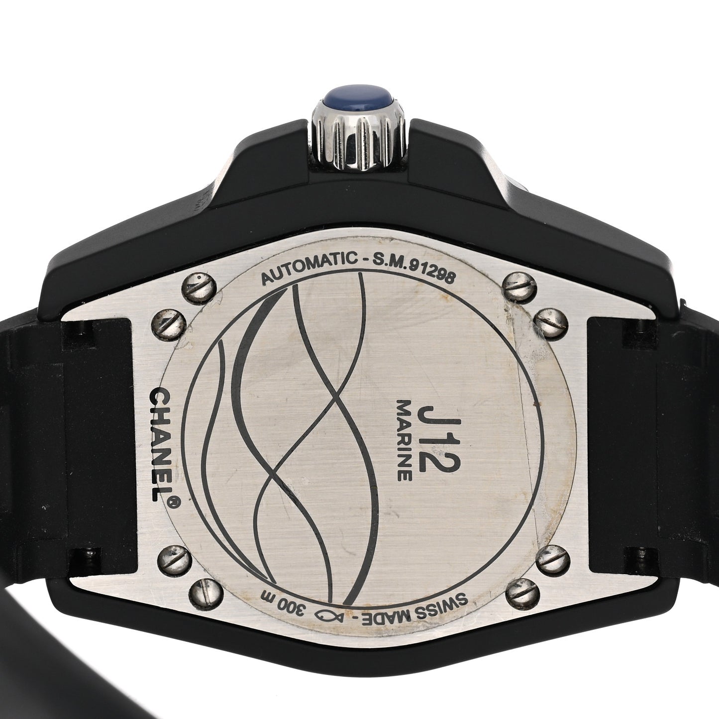 Stainless Steel Ceramic Rubber 41mm J12 Marine Automatic Watch Black