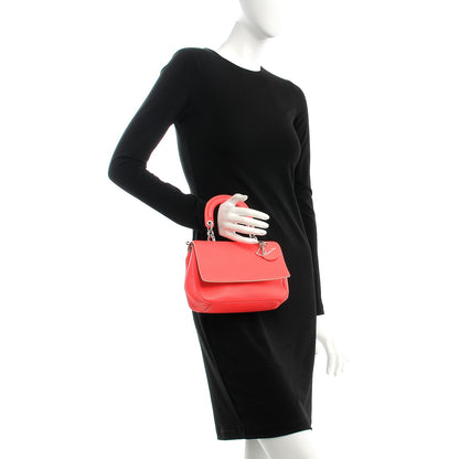 Christian Dior Bullcalf Mini Be Dior Satchel Fluorescent Goji Pink 3 of 19