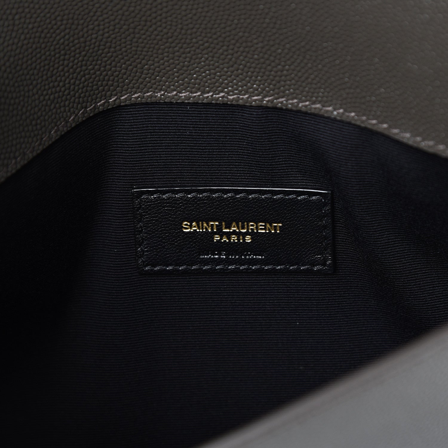 Saint Laurent Grain De Poudre Uptown Pouch Pebble 5 of 7