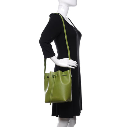 Mansur Gavriel Vegetable Tanned Calfskin Mini Bucket Bag Verde Raw 4 of 22