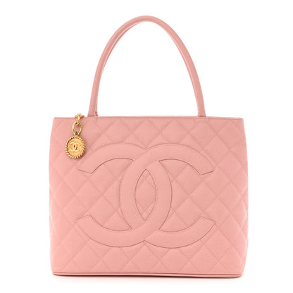 Chanel Caviar Quilted Medallion Tote Light Pink 1 of 10