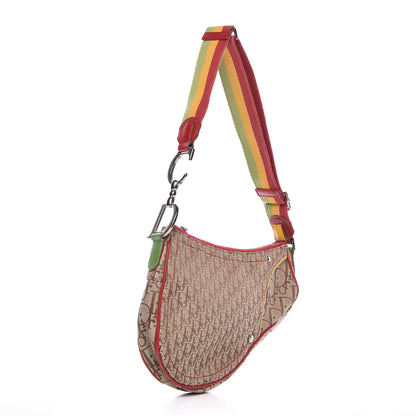 Christian Dior Monogram Rasta Saddle Pochette Beige 3 of 9