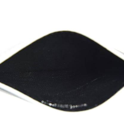 Saint Laurent Grain De Poudre Monogram Credit Card Case Grey 5 of 8