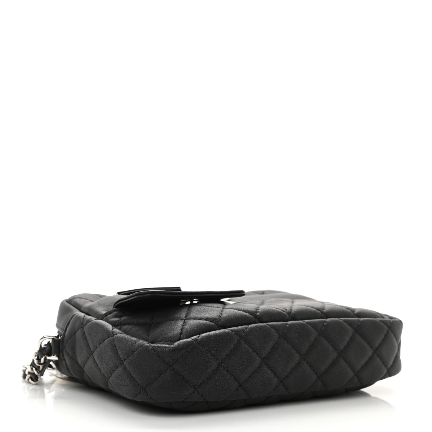 Chanel Calfskin Quilted Ultra Pocket Camera Case Black 4 of 11