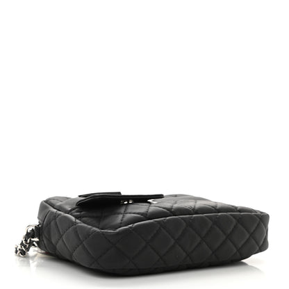 Chanel Calfskin Quilted Ultra Pocket Camera Case Black 4 of 11