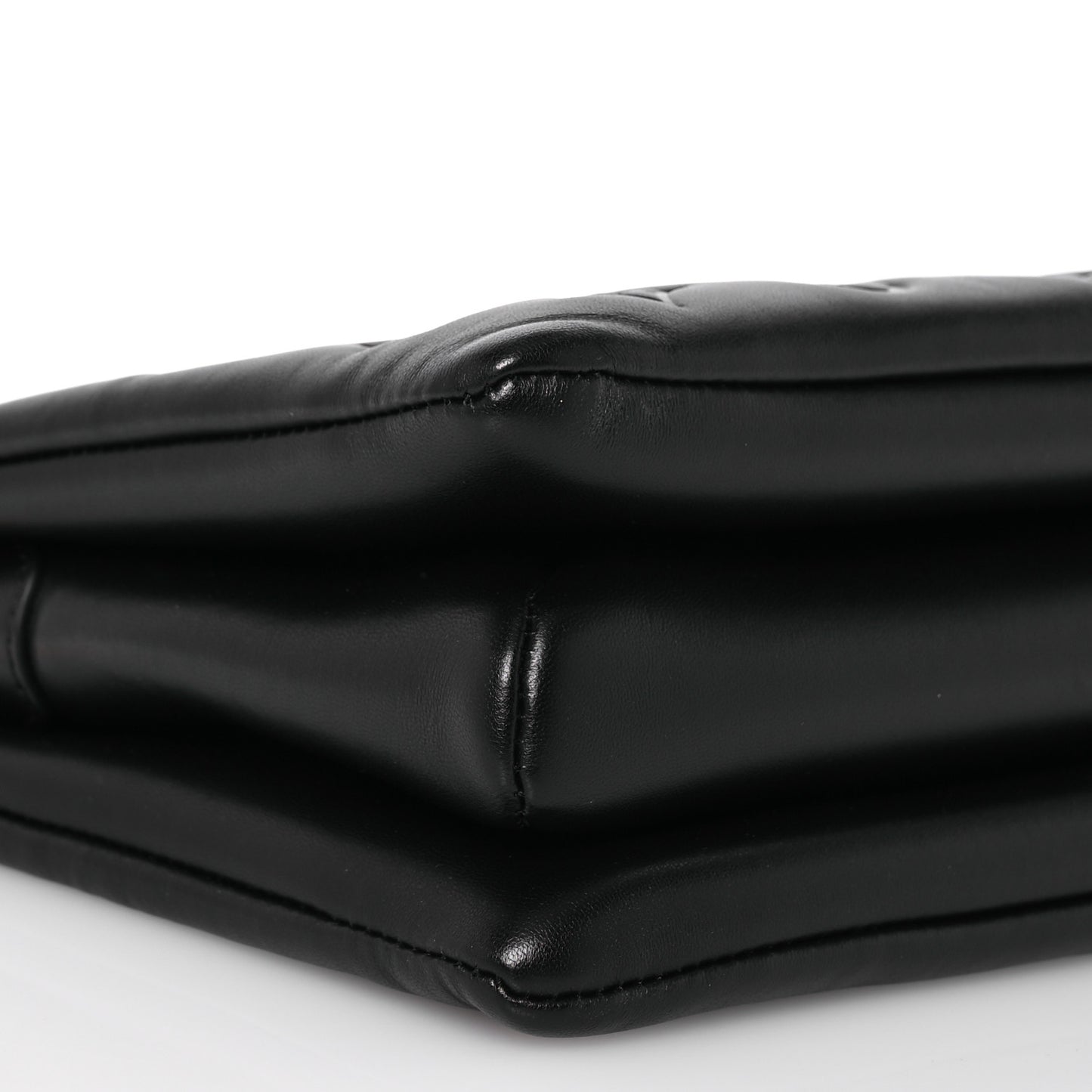 Lambskin Embossed Monogram Coussin PM Black