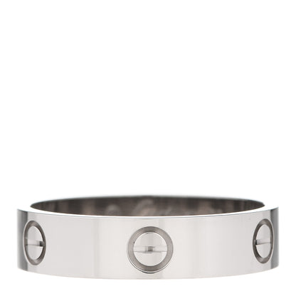 Cartier 18K White Gold 5.5mm LOVE Ring 66 11.5 1 of 5