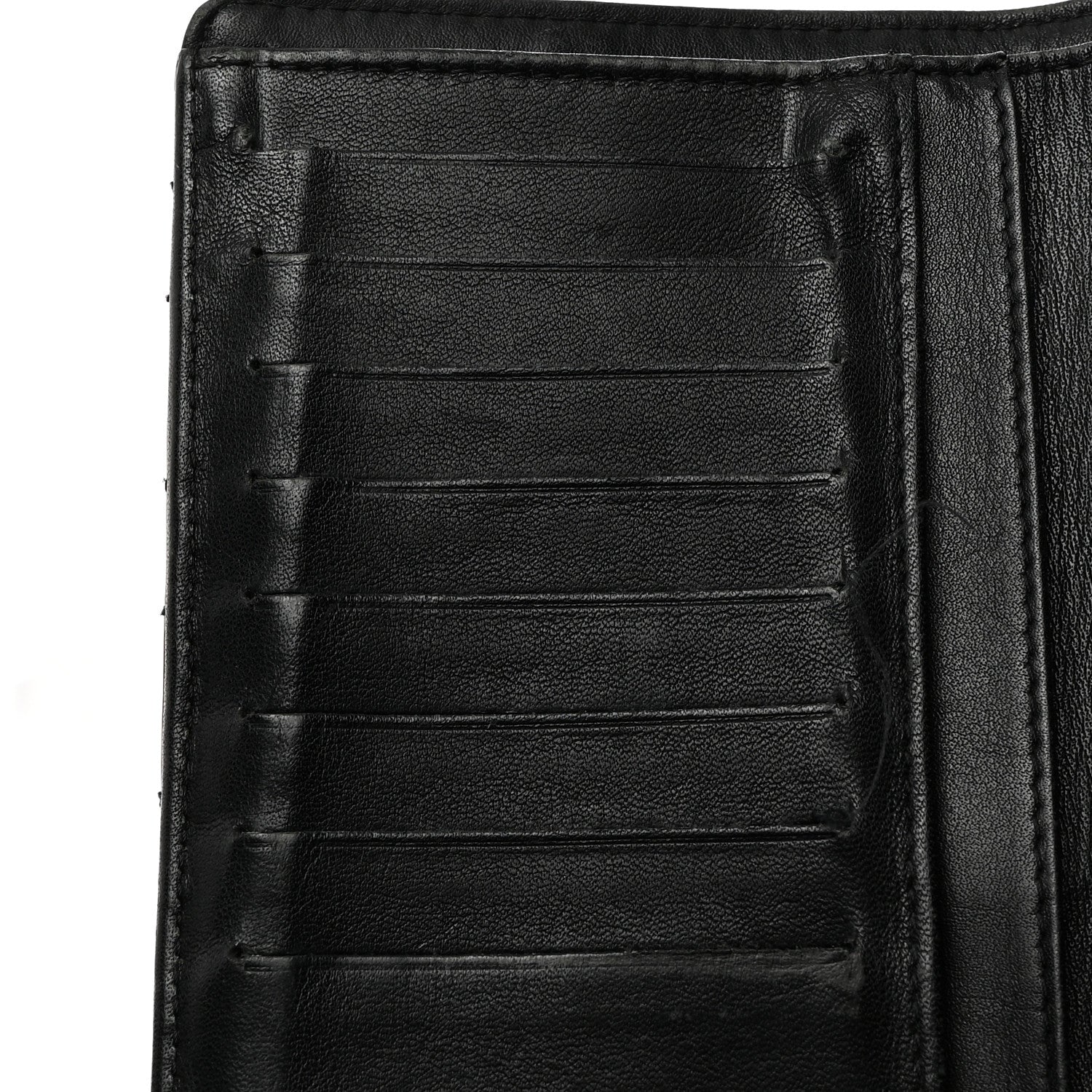 Chanel Patent Calfskin Quilted Yen Wallet Black 9 of 11