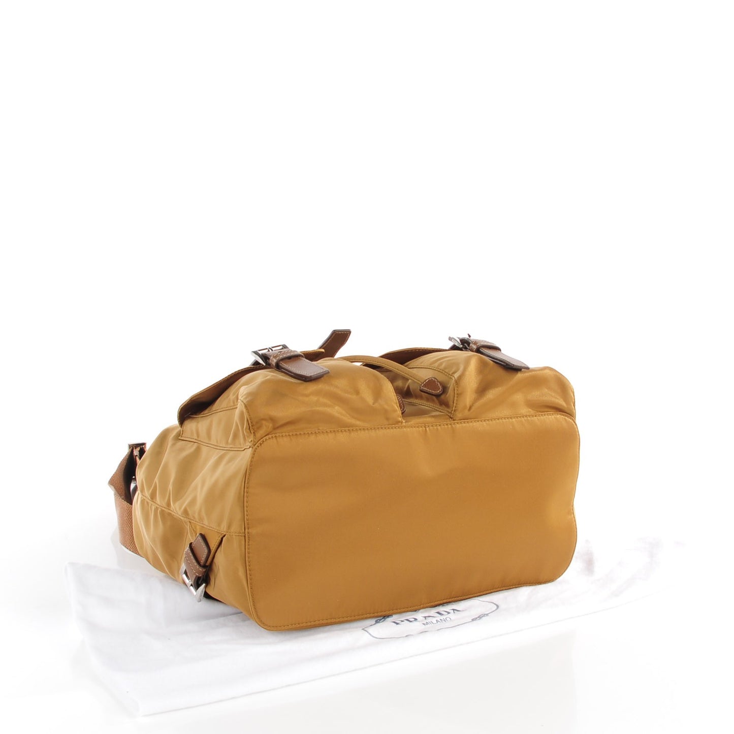 Vela Nylon Saffiano Backpack Tobacco