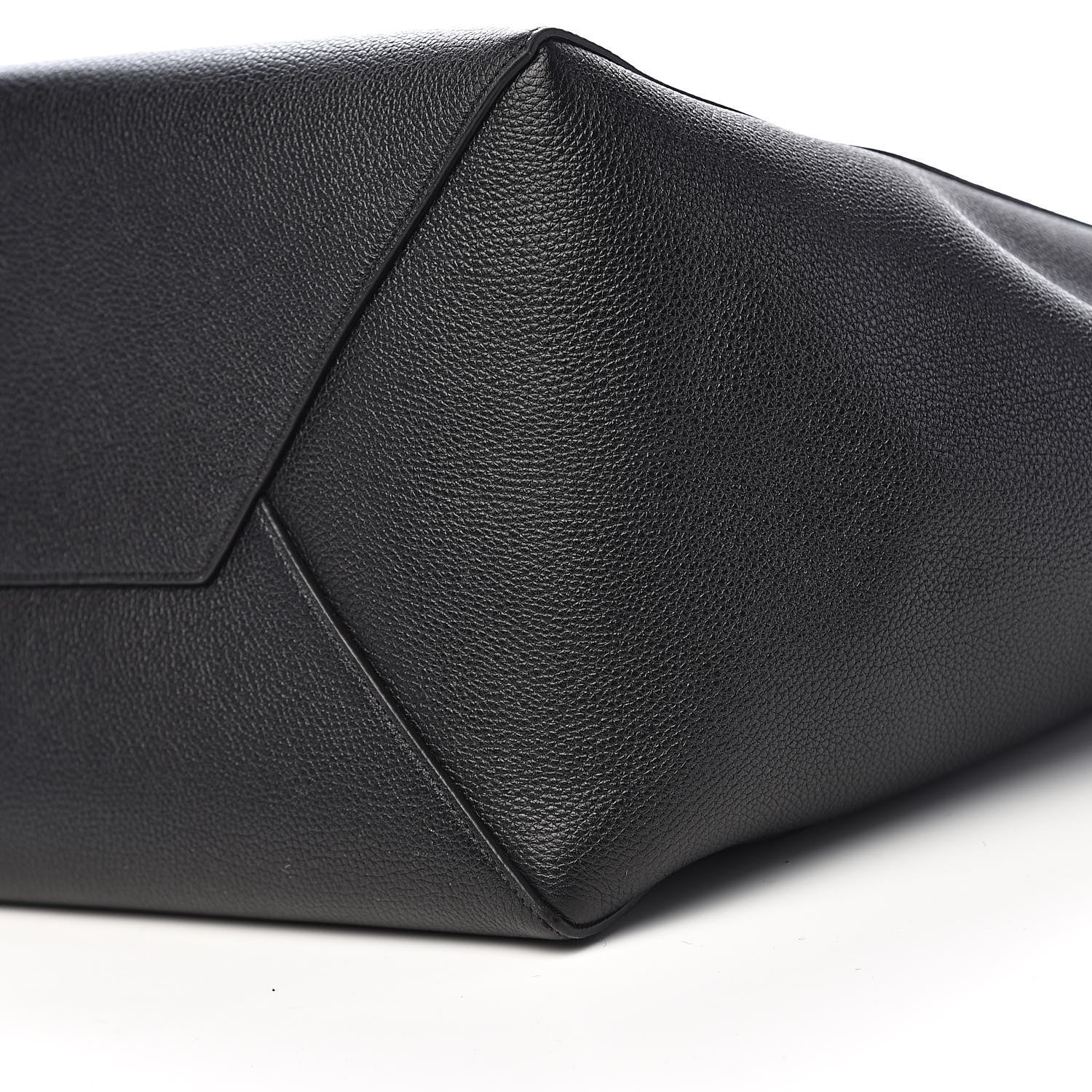 Celine Soft Grained Calfskin Medium Belt Cabas Phantom Black 9 of 10