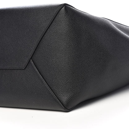 Celine Soft Grained Calfskin Medium Belt Cabas Phantom Black 9 of 10