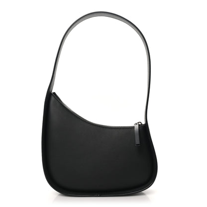 The Row Smooth Calfskin Half Moon Shoulder Bag Black 1 of 9
