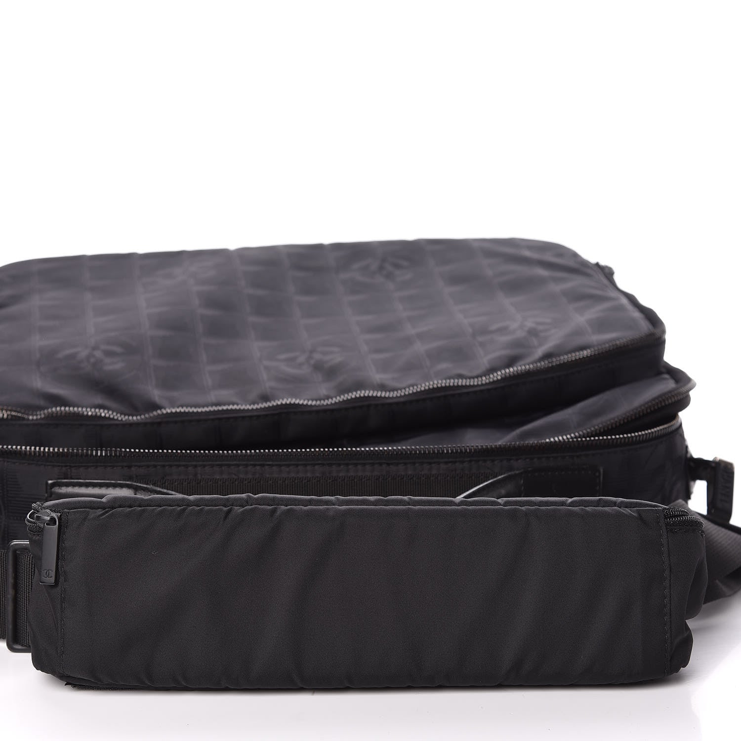 Chanel Nylon Travel Laptop Briefcase Black 8 of 13