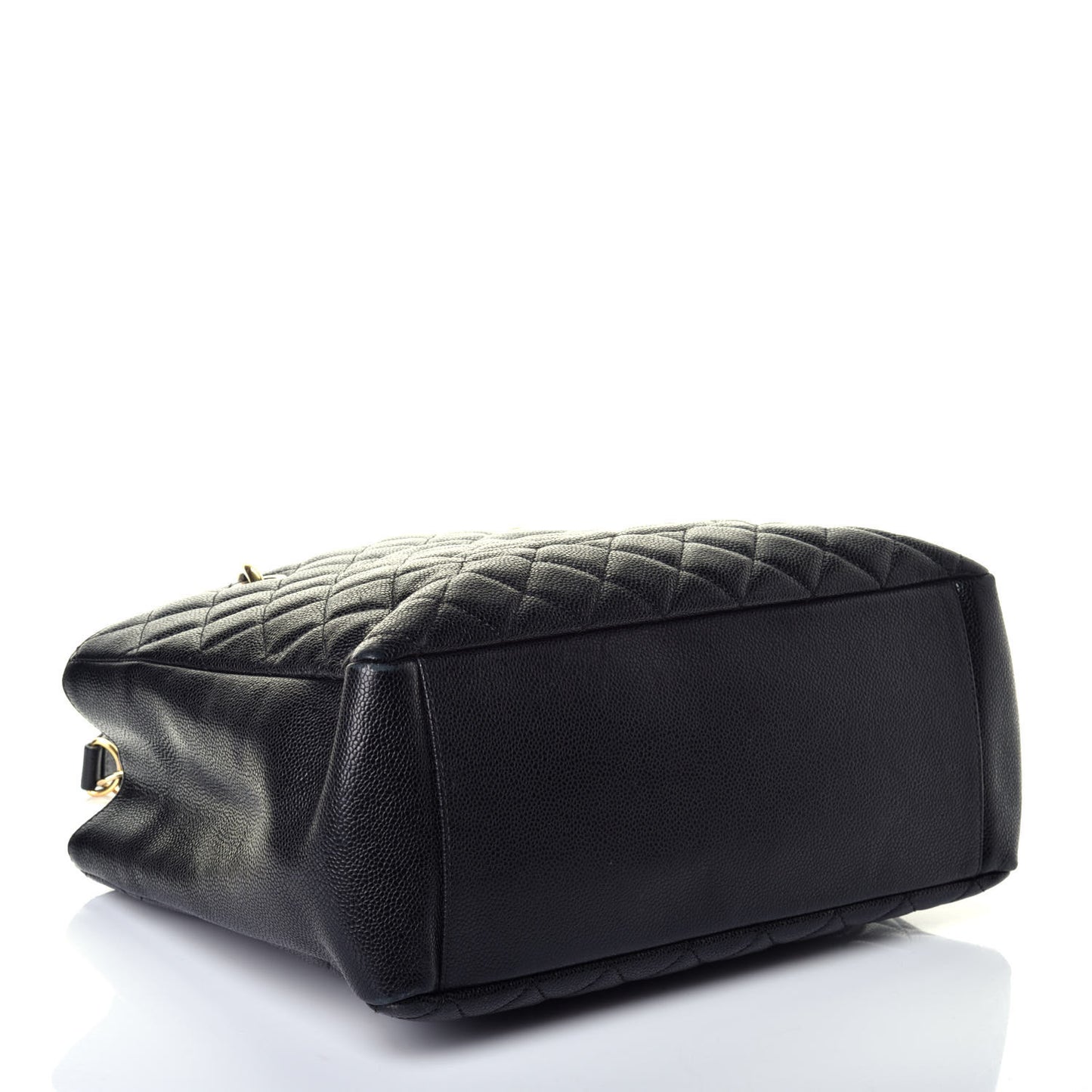 Caviar Quilted Grand Shopping Tote GST Black