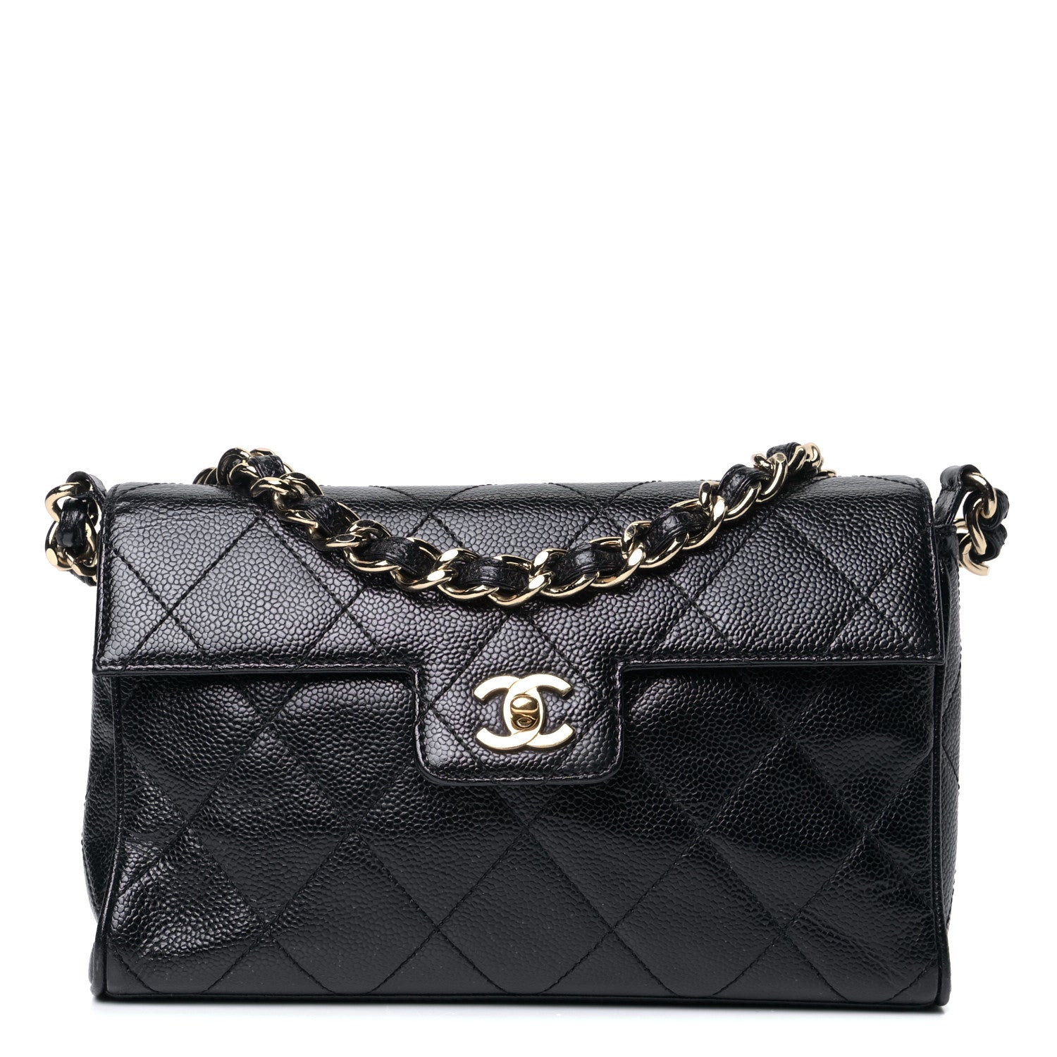 Chanel Caviar Quilted Medium Single Flap Black 1 of 5