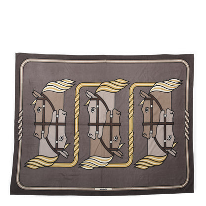 Hermes Cashmere Silk Quadrige Blanket 1 of 4