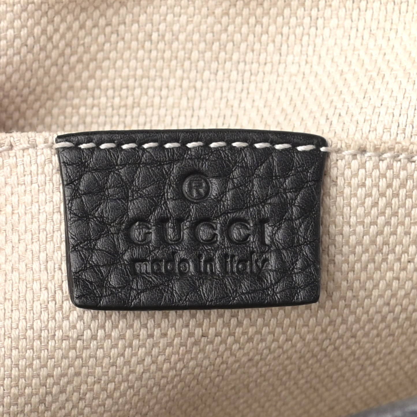 Pebbled Calfskin Small Soho Disco Bag Black
