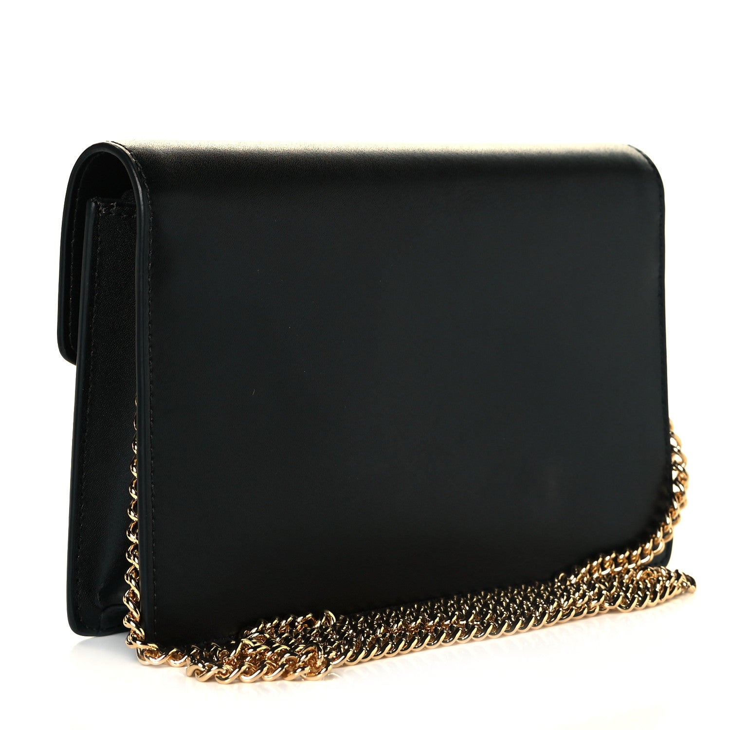 Fendi Vitello Liberty Lucido F is Fendi Medium Envelope Wallet on Chain Black 3 of 7