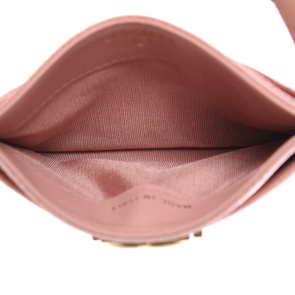 Chanel Caviar Quilted Boy Card Holder Light Pink 5 of 9