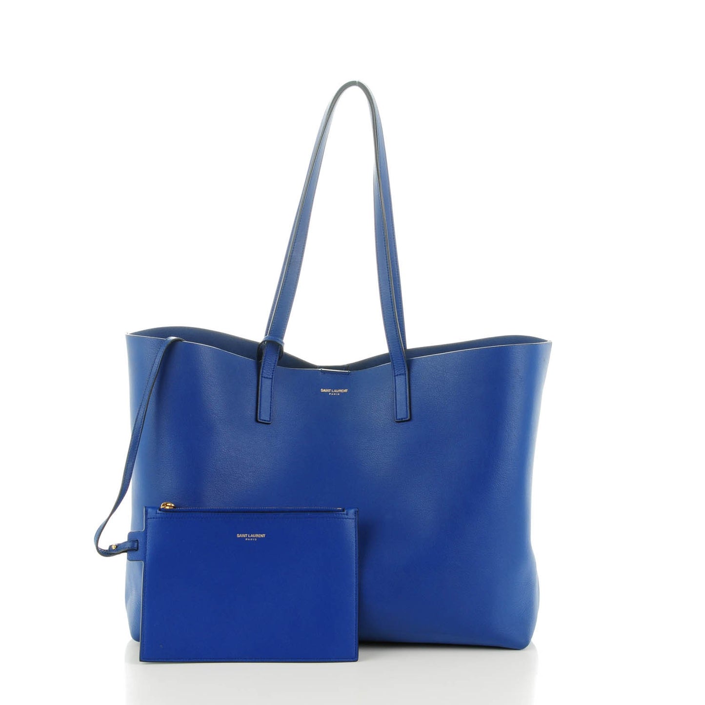 Calfskin Large Shopping Tote Ultramarine
