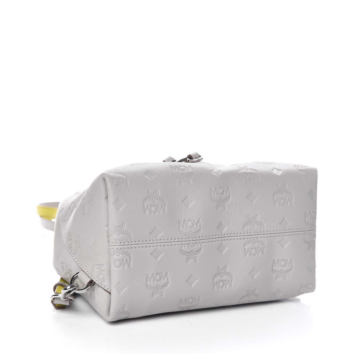 MCM Calfskin Ottomar Monogram Essential Backpack Dove 4 of 9