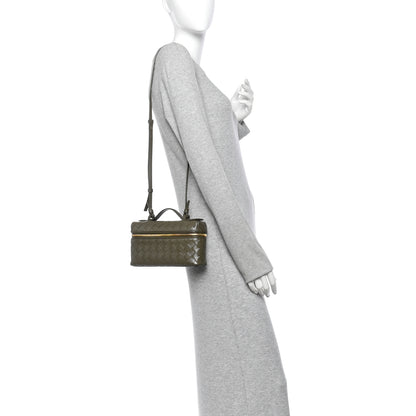 Bottega Veneta Calfskin Intrecciato Bang Bang Vanity Case Cypress 2 of 13