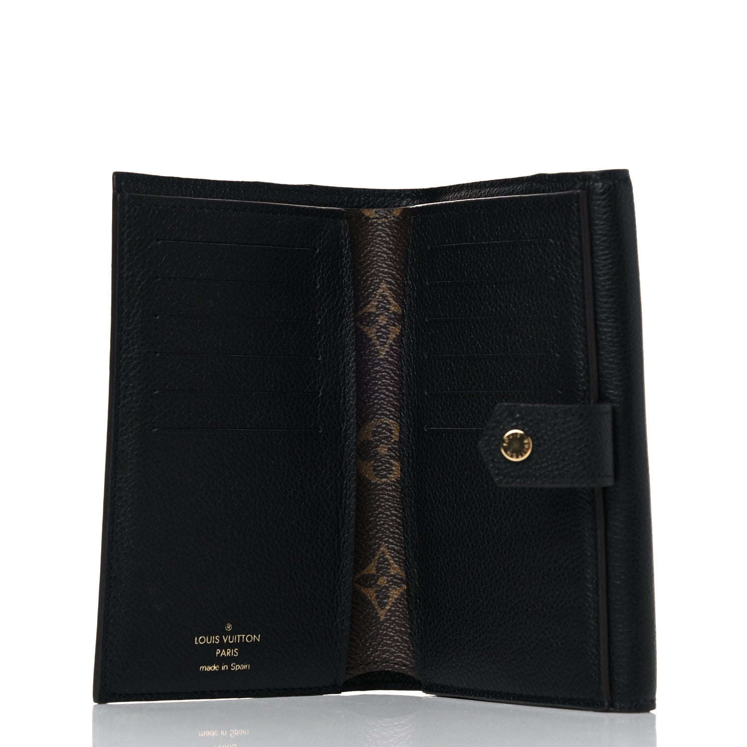 Louis Vuitton Monogram Pallas Compact Wallet Black 5 of 9