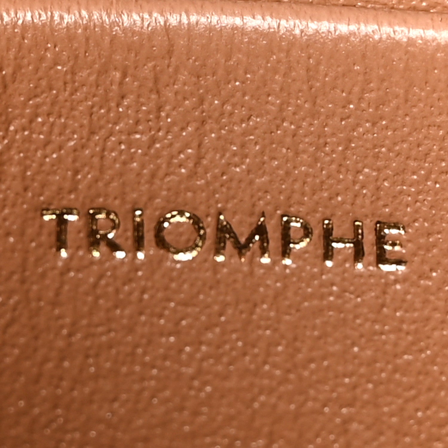 Celine Shiny Calfskin Teen Triomphe Bronze 6 of 10