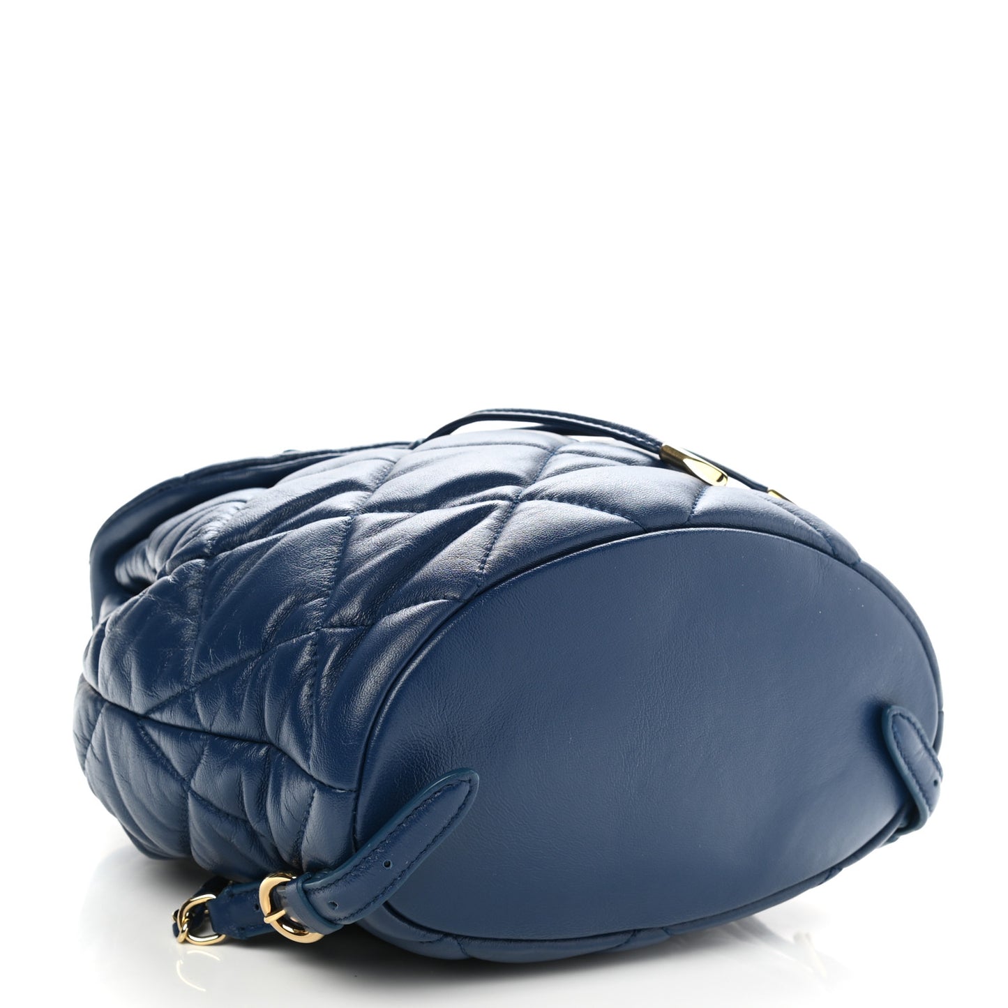 Calfskin Quilted Giuliette Backpack Blue