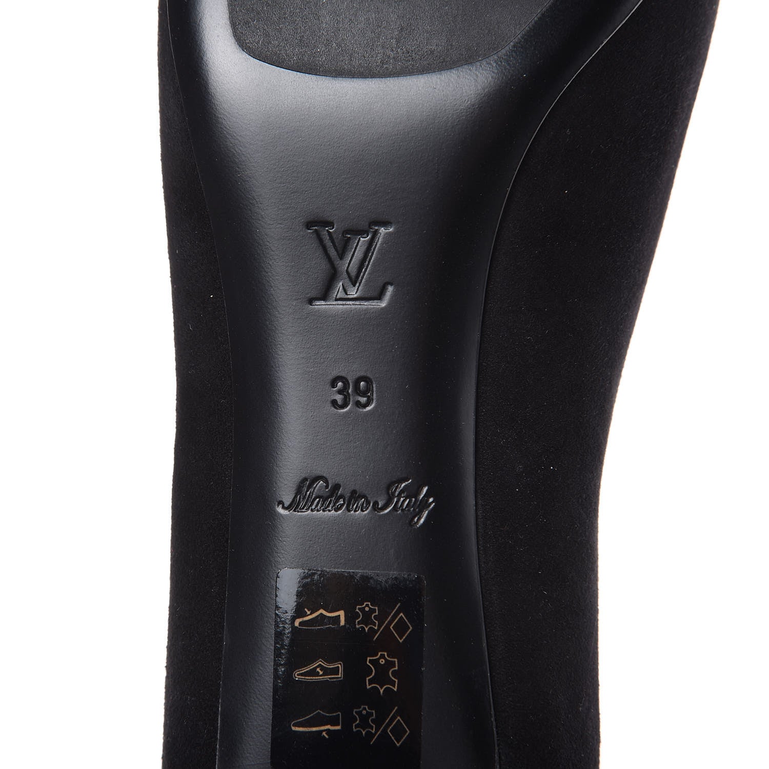 Louis Vuitton Suede Uniformes Pump 39 Black 6 of 9