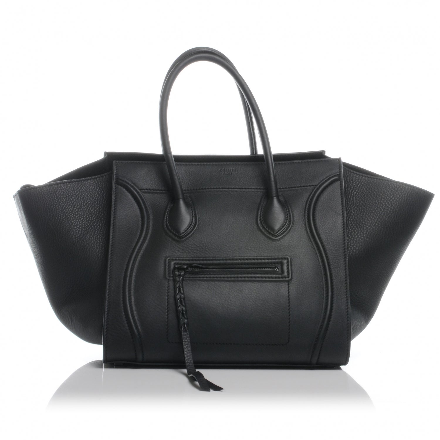 Celine Smooth Calfskin Medium Phantom Luggage Black 1 of 9