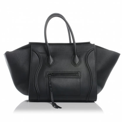 Celine Smooth Calfskin Medium Phantom Luggage Black 1 of 9