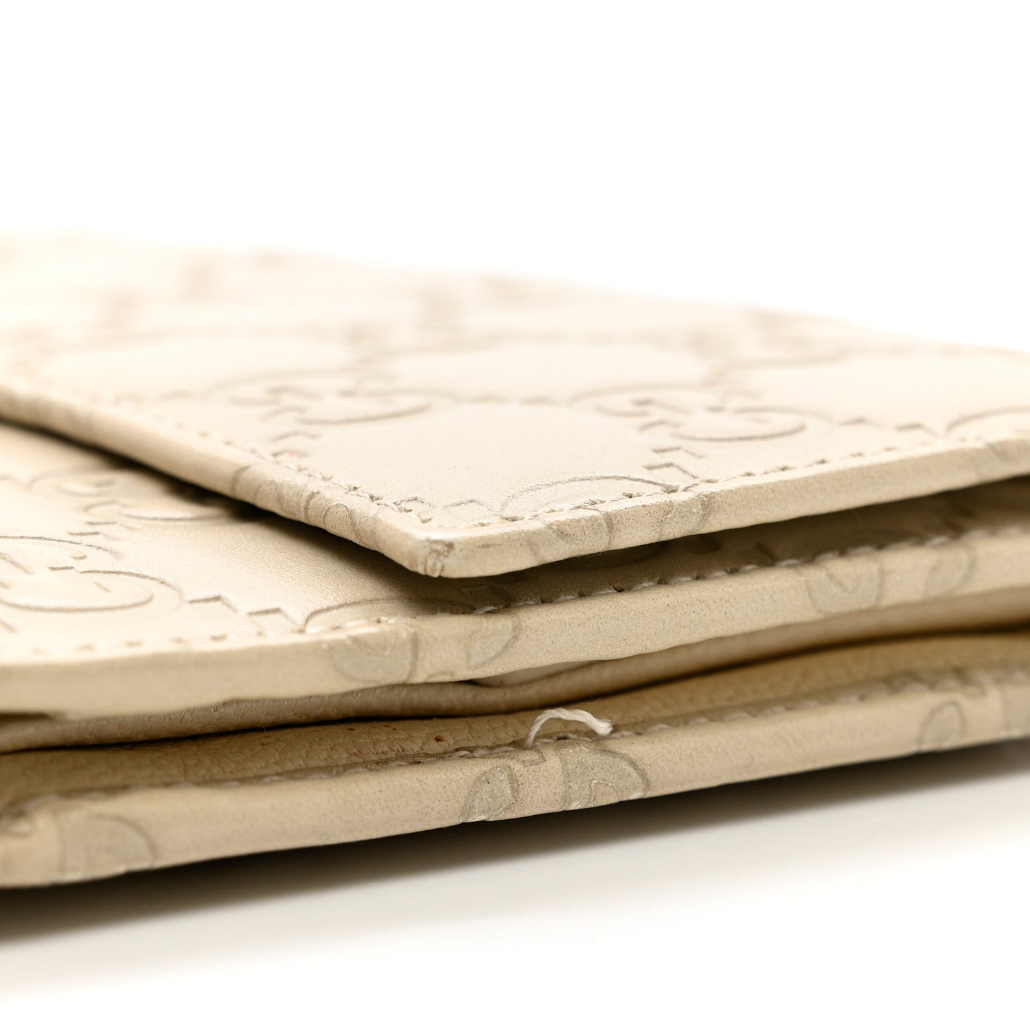 Gucci Guccissima Continental Flap Wallet Off White 9 of 12