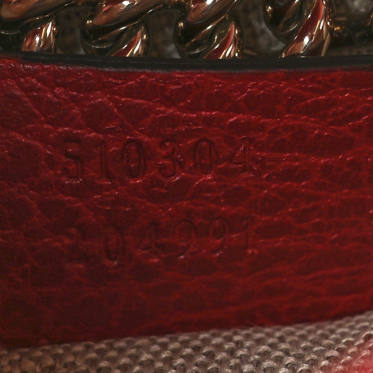 Dollar Calfskin Small Interlocking G Shoulder Bag Red