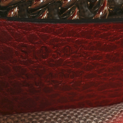Gucci Dollar Calfskin Small Interlocking G Shoulder Bag Red 7 of 12