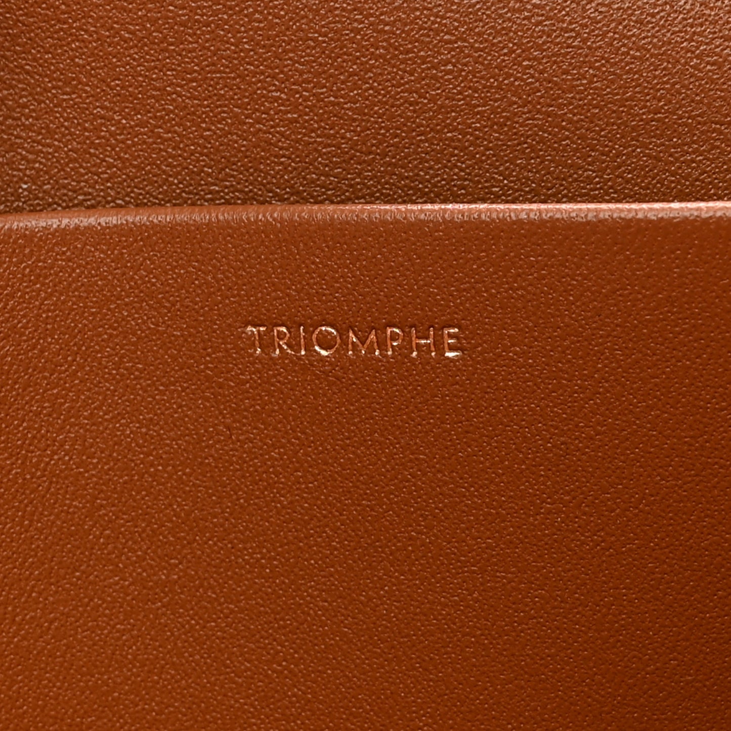 Textile Calfskin Classique Triomphe Bag Natural Tan