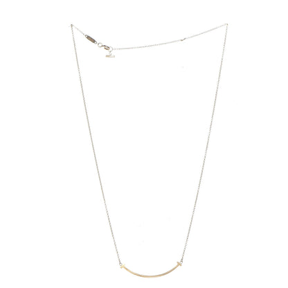 Tiffany 18K Yellow Gold Small T Smile Pendant Necklace 3 of 7